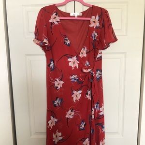 Nordstrom’s Brass Plum Floral Dress